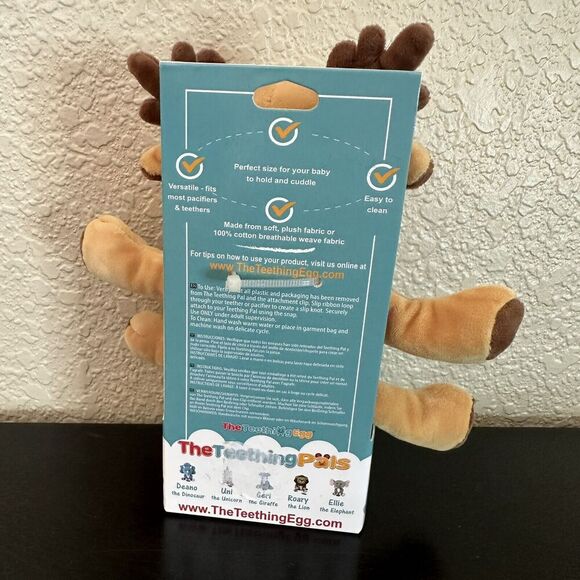 Rudy Pacifier Clip The teething pal christmas holiday winter infant Teething Egg - Picture 3 of 7